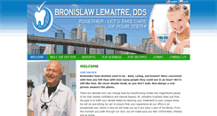 Desktop Screenshot of lemaitredental.com