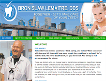 Tablet Screenshot of lemaitredental.com